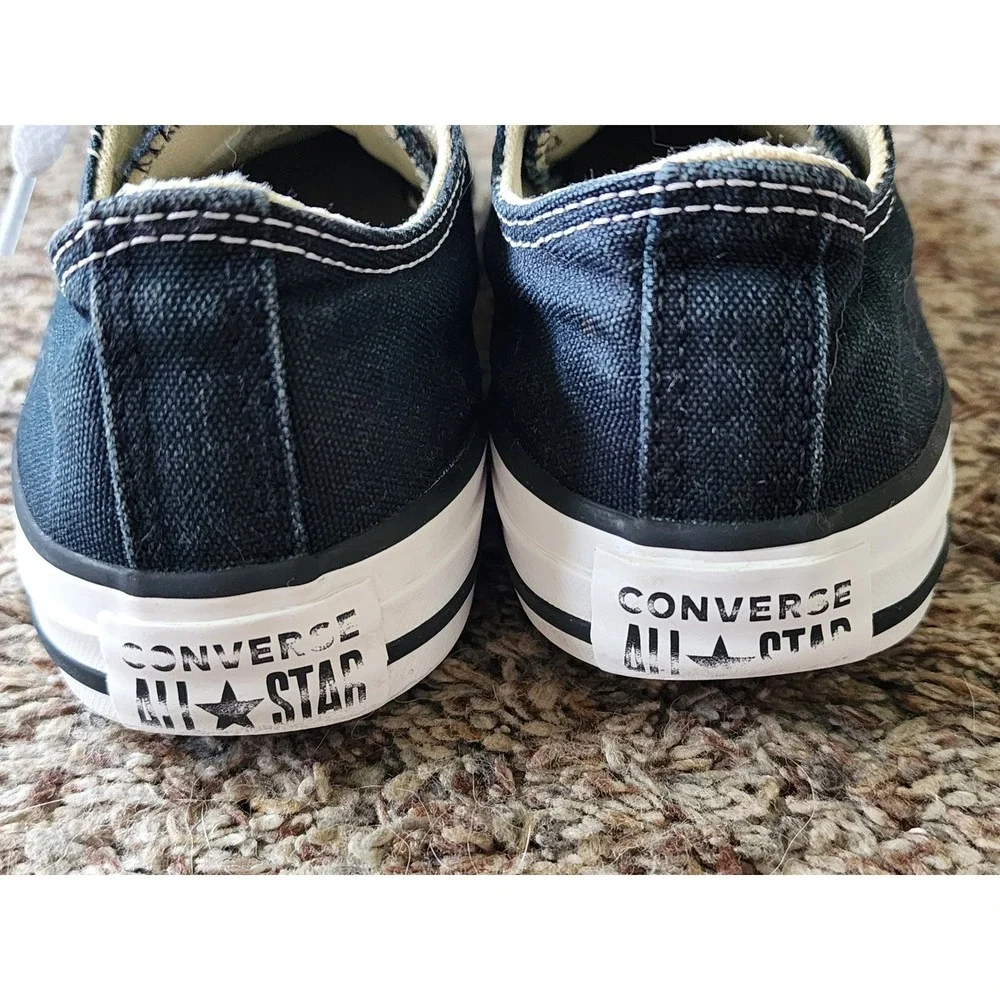 Converse Kids Chuck Taylor All Star Low Top Black Canvas Size 2.5 3J128